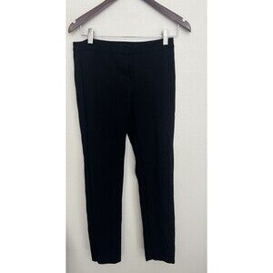 Kobi Halperin Womens Mid-Rise Pleated Slim Straight Trouser Pants Black 6 Career